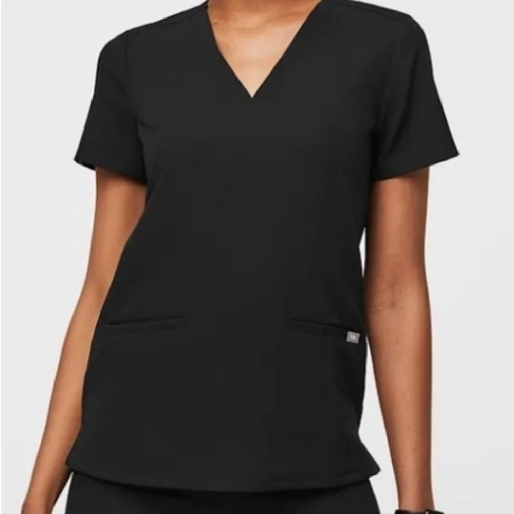 Figs Black Scrub Top Technical Collection Great XL